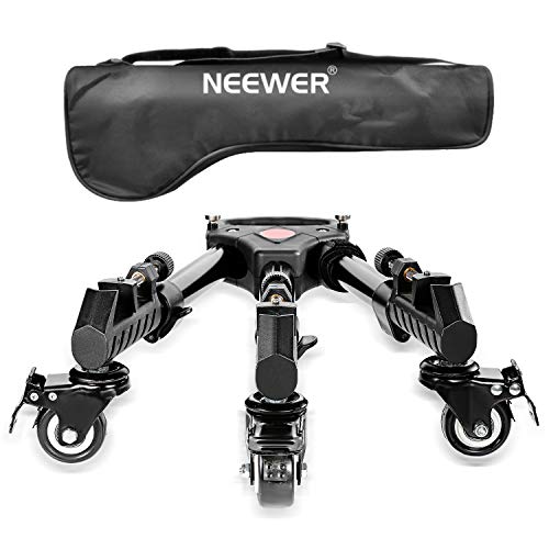 Product Cover Neewer Photography Professional Heavy Duty Tripod Dolly with Rubber Wheels and Adjustable Leg Mounts for Canon Nikon Sony DSLR Cameras Camcorder Photo Video Lighting