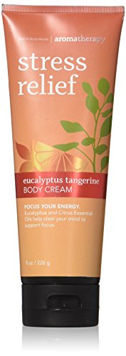 Product Cover Bath & Body Works Aromatherapy Stress Relief Eucalyptus Tangerine Body Cream 8 Oz.