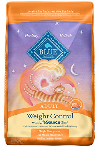 Product Cover Blue Buffalo Weight Control Natural Adult Dry Cat Food, Chicken & Brown Rice 15-lb