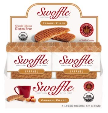 Product Cover The Original Caramel Swoffle | Organic & Gluten Free Snack | Waffle Cookie, 16 Count |