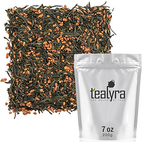 Product Cover Tealyra - Gen Mai Cha Supreme - Japanese Loose Leaf Tea - Organically Grown - Genmaicha Green Tea with Brown Roasted Rice - Caffeine Level Low - 200g (7-ounce)