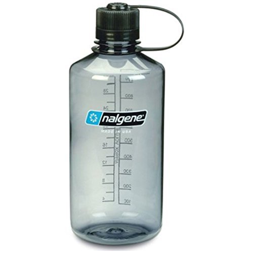 Product Cover Nalgene Narrow Mouth 1 qt Everyday Water Bottle - 2 Pack (Gray with Black Lid)