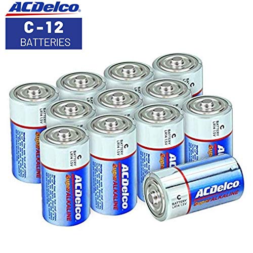Product Cover ACDelco C Batteries, Super Alkaline Battery, 12 Count Pack