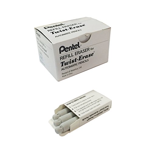 Product Cover Pentel Refill Erasers For Pentel Twist-Erase Series Pencils - Pack of 36 (E10)