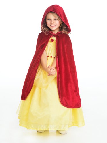 Product Cover Little Adventures Traditional Hooded Princess Cloaks (Red, S/M Age 1-5)