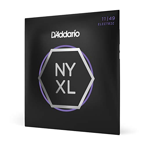 Product Cover D'Addario NYXL1149 Nickel Plated Electric Guitar Strings, Medium,11-49 - High Carbon Steel Alloy for Unprecedented Strength - Ideal Combination of Playability and Electric Tone