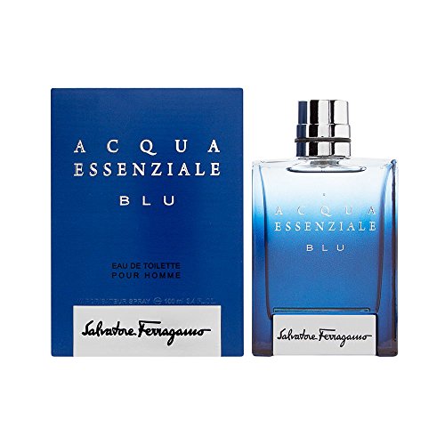 Product Cover Salvatore Ferragamo Acqua Essenziale Blu Eau de Toilette Spray for Men, 3.4 Ounce