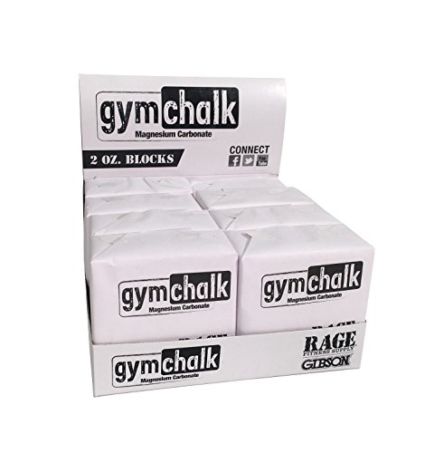 Product Cover Gibson Athletic Premium Block Gym Chalk, 1Lb, Consists of (8) 2 oz Blocks, Magnesium Carbonate, Gymnastics, Weightlifting, Rock Climbing White