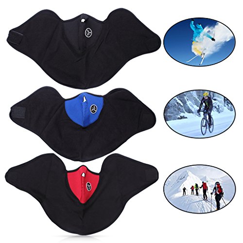 Product Cover Ewin Neoprene Motor Motorcycle Bike Bicycle Skate Snowboard Vent Veil Half Face Mask, 3 Piece