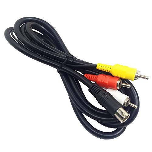 Product Cover AFUNTA 6 Feet Standard AV Cable RCA Connection Cord Compatible Sega Genesis 2 & 3