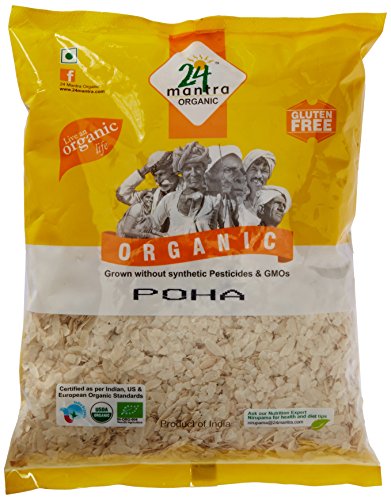 Product Cover 24 Mantra Organic Poha (Flattened Rice/Atukulu), 500g