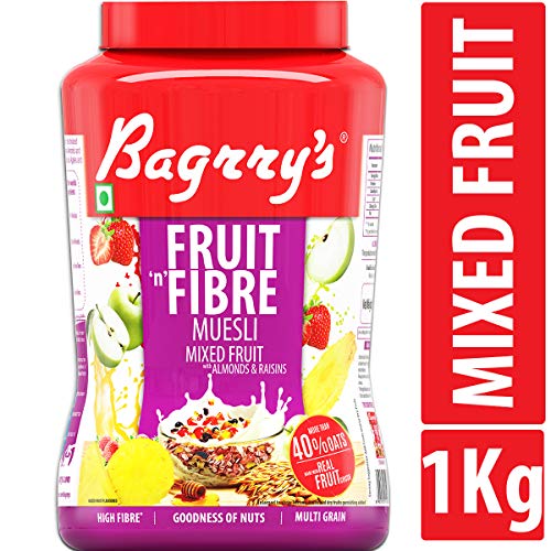 Product Cover Bagrry's Fruit N Fibre Muesli, Mixed Fruit, 1000g