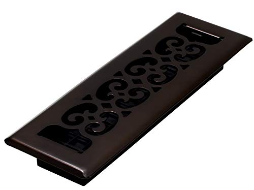 Product Cover Decor Grates SPH210-RB Scroll Plated Register, 2-Inch by 10-Inch, Rubbed Bronze