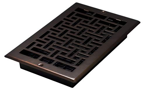 Product Cover Decor Grates AJL610W-RB Oriental Wall Register, 6-Inch by 10-Inch, Rubbed Bronze