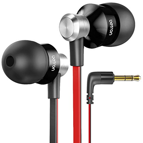 Product Cover Betron DC950 Headphones Earphones, Noise Isolating, Tangle Free Cable, Bass Driven Sound (Black)