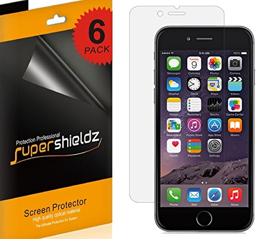 Product Cover (6 Pack) Supershieldz Anti Glare and Anti Fingerprint (Matte) Screen Protector for Apple iPhone 6S Plus and iPhone 6 Plus (5.5 inch)
