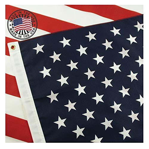 Product Cover Grace Alley American Flag: 100% Made in USA Certified 3x5 Ft US Flag Strong, Long Lasting, and Durable with Brass Grommets. This 3x5 ft US Flag Meets US Flag Code.