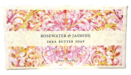 Product Cover Greenwich Bay Trading Co. Shea Butter Soap, 12.9 Ounce, Rosewater & Jasmine, 3 Pack