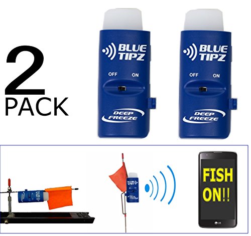 Product Cover Deep Freeze Fishing BTT-12 BlueTipz Transmitter (2-Pack) Wireless Transmitter for Smartphone Tip-Up Alert