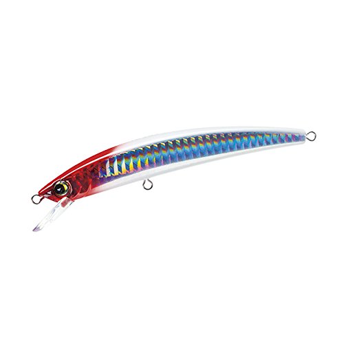 Product Cover Yo-Zuri Crystal Minnow Floating Lure, Holographic Redhead, 4-3/8-Inch