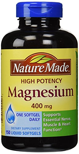 Product Cover Nature Made High Potency Magnesium 400 mg - 150 Liquid Softgels,(Pack of 2)