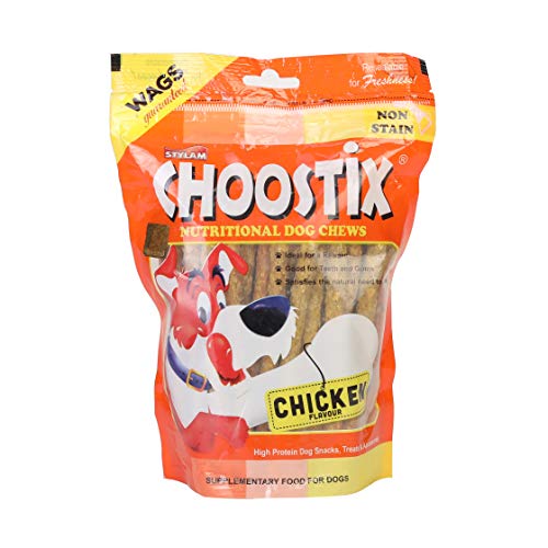 Product Cover Choostix Dog Treat Rawhide Munchy, Flavor Chicken (50Pcs Pack)