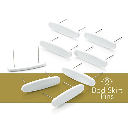 Product Cover Clara Clark (Vnd_US_8P-BS-PIN) Bed Skirt Pins - Set of 8 Pins
