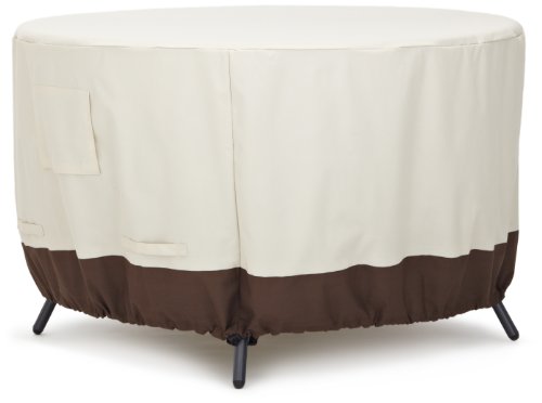 Product Cover AmazonBasics Round Dining Table Outdoor Patio Furniture Cover, 48 Inch