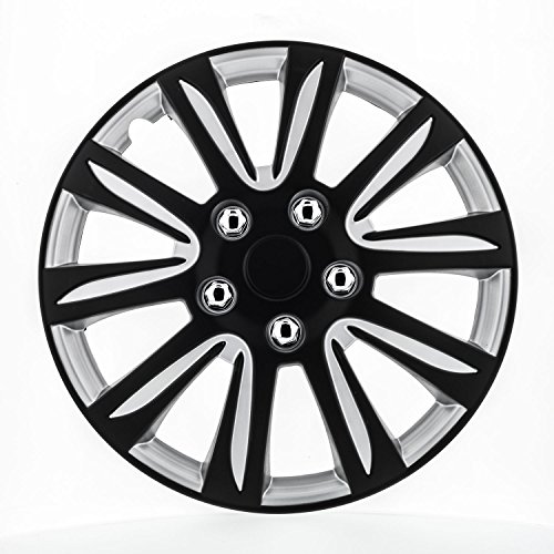 Product Cover Pilot WH546-15B-BS Universal Fit Premier Toyota Camry Style Black 15 Inch Wheel Covers - Set of 4