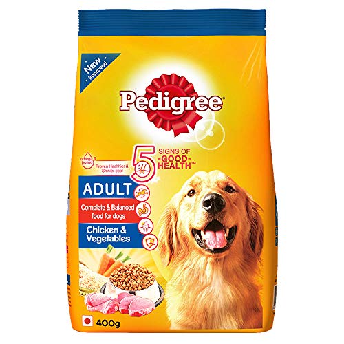 Product Cover Pedigree Adult Dry Dog Food, Chicken & Vegetables, 400g Pack