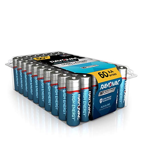Product Cover Rayovac AA Batteries, Alkaline Double A Batteries (60 Battery Count)