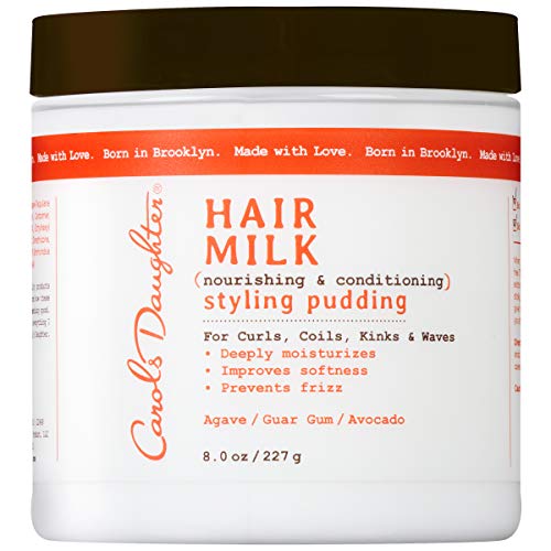 Product Cover Curly Hair Products by Carol's Daughter, Hair Milk Styling Pudding For Curls, Coils and Waves, with Agave and Avocado Oil, Paraben Free Defining Curl Cream, 8 Ounce (Packaging May Vary)