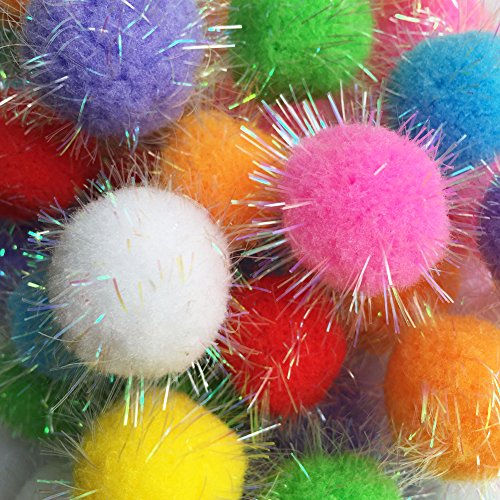Product Cover RIMOBUL Assorted Color Sparkle Balls My Cat's All Time Favorite Toy - 1.3