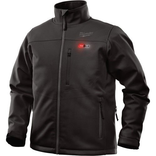 Product Cover Milwaukee Jacket M12 12V Lithium-Ion Heated Front and Back Heat Zones All Sizes and Colors - Battery Not Included (Large, Black)