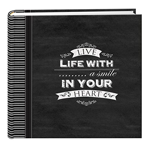 Product Cover Pioneer Photo Albums EV-246CHLK/SM 200-Pocket Chalkboard Printed Smile Theme Photo Album for 4 by 6-Inch Prints
