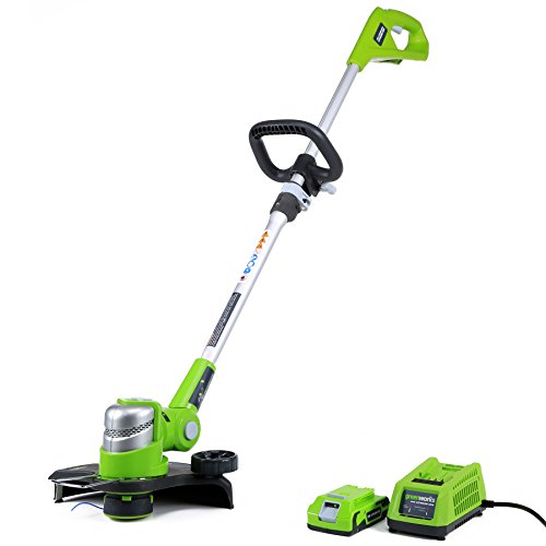 Product Cover Greenworks 12-Inch 24V Cordless String Trimmer/Edger, 2.0 AH Battery Included 21342