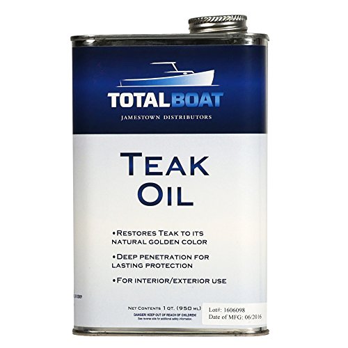 Product Cover TotalBoat Teak Oil | 32 Ounces | Marine Grade Sealer Protects & Preserves Teak | Ideal for Boats and Outdoor Furniture