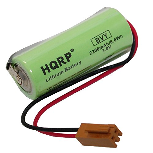 Product Cover HQRP Battery Works with Fanuc A98L-0031-0012 A02B-0200-K102 Sanyo CR17450SE-R-3V CNC Series Power Mate iD, Power Mate iH, 0i-B / 0i-Mate-B, 0i-D (Stand-Alone), 15-B, 15i-A, 15i-B, 16/18-B