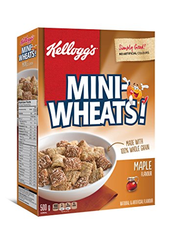 Product Cover Kellogg's Mini-Wheats Maple Flavour Cereal 500g/17.6oz (Imported from Canada)