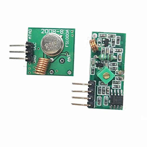 Product Cover HiLetgo 315Mhz RF Transmitter and Receiver Module link kit for Arduino/ARM/MCU/Raspberry pi