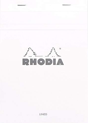Product Cover Rhodia Staplebound Notepad - Lined w/margin 80 sheets - 6 x 8 1/4 - White Cover