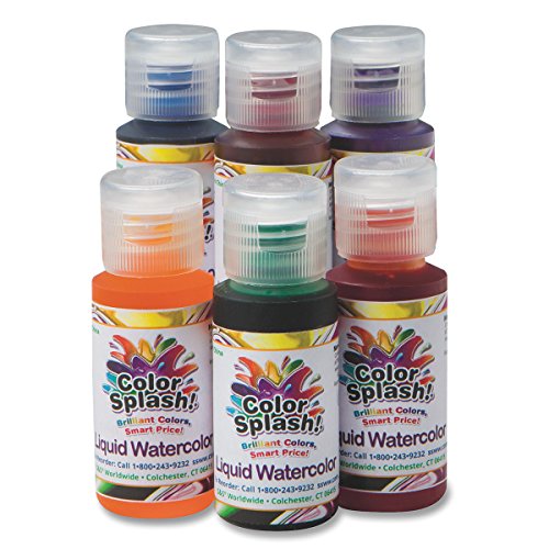 Product Cover S&S Worldwide PT3253 Liquid Watercolors, Grade:1 to 12, (Pack of 6)