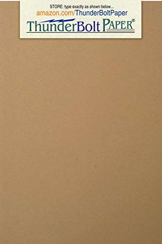 Product Cover 50 Brown Kraft Fiber 80# Cover Paper Sheets - 4