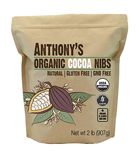 Product Cover Anthony's Organic Cacao Cocoa Nibs, 2lbs, Batch Tested and Verified Gluten Free