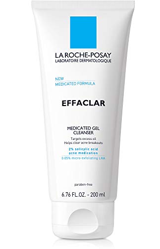 Product Cover La Roche-Posay Effaclar Medicated Gel Acne Face Wash, Facial Cleanser with Salicylic Acid for Acne & Oily Skin, 6.76 Fl oz.