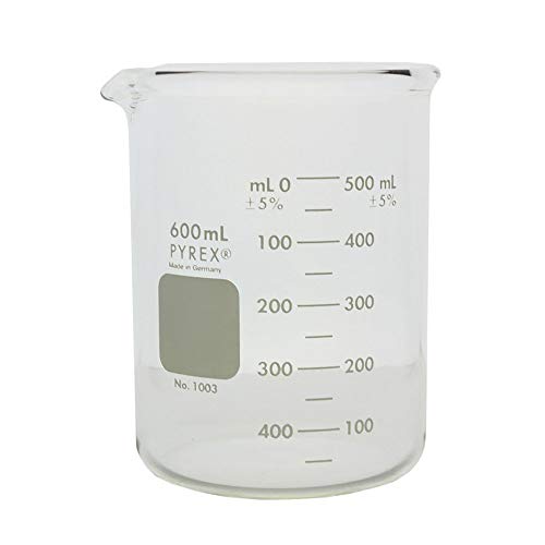 Product Cover PYREX Heavy Duty Griffin 1003 600mL Beaker Double Scale Graduated; Each