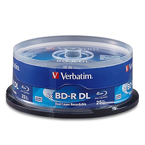 Product Cover Verbatim BD-R 50GB 6X Blu-ray Recordable Media Disc - 25 Pack Spindle - 98356