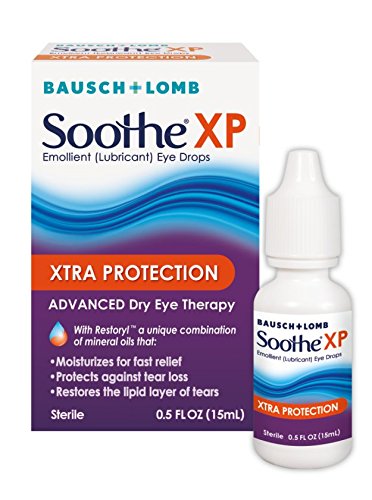 Product Cover Bausch + Lomb Soothe XP Dry Eye Drops, Xtra Protection Lubricant Eye Drop with Restoryl Mineral Oils, 0.50 Fl Oz (1 Count)