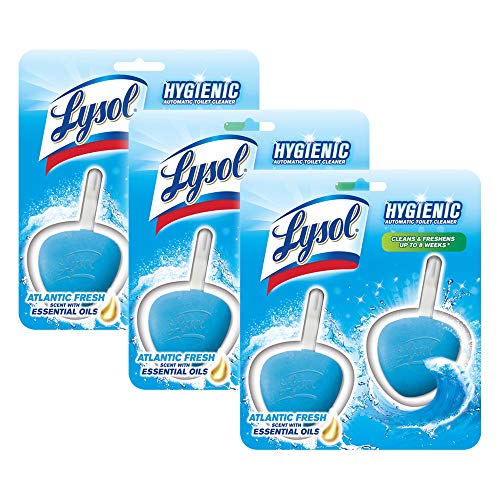 Product Cover Lysol Hygienic Automatic Toilet Bowl Cleaner, Atlantic Fresh 2 ct (Pack of 3)
