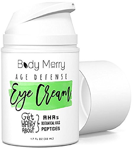 Product Cover Body Merry Age Defense Eye Cream Natural & Organic Anti-Aging Lotion for Dark Circles, Wrinkles, Puffiness, Crow's Feet, Fine Lines & Bags - 1.7 oz